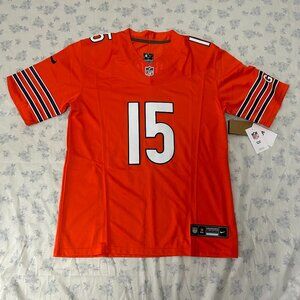 NFL Rome Odunze Orange Chicago Bears Nike #15 Jersey